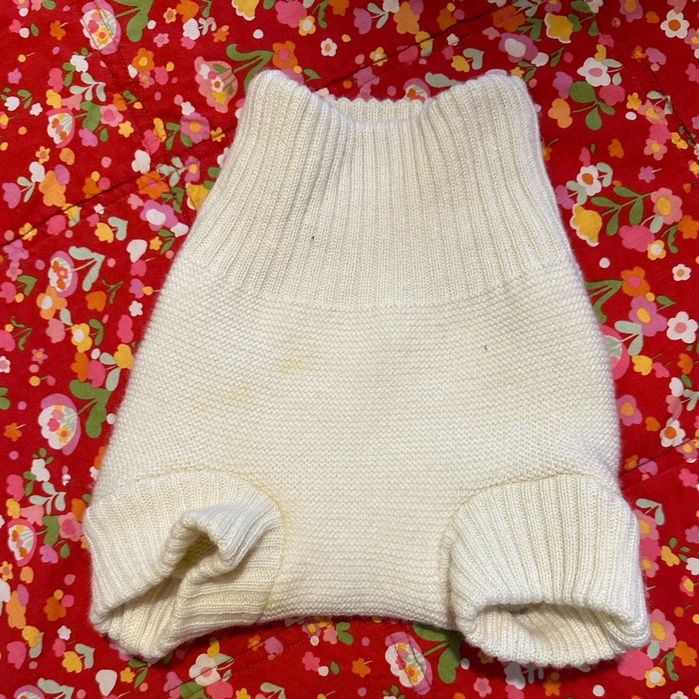 Disana Wool Pull on Cover size 62-68, 3-6m natural